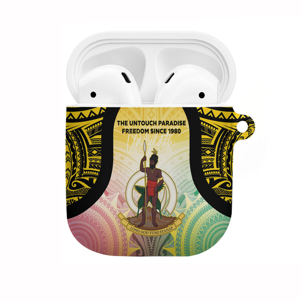 Vanuatu Independence Day AirPods Case The Untouched Paradise LT05 Colorful - Polynesian Pride