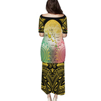 Vanuatu Independence Day Family Matching Puletasi and Hawaiian Shirt The Untouched Paradise