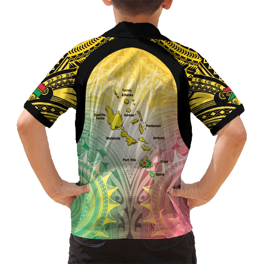 Vanuatu Independence Day Kid Hawaiian Shirt The Untouched Paradise