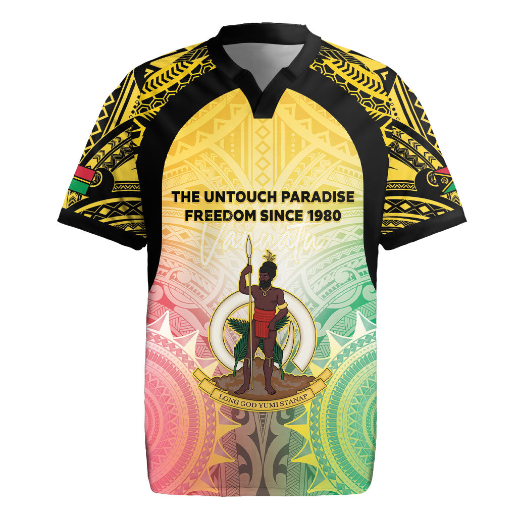 Vanuatu Independence Day Rugby Jersey The Untouched Paradise LT05 Colorful - Polynesian Pride