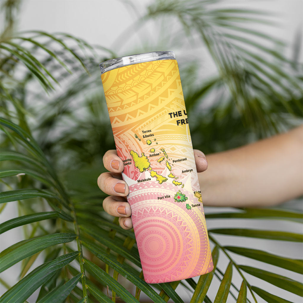 Vanuatu Independence Day Skinny Tumbler The Untouched Paradise LT05 - Polynesian Pride