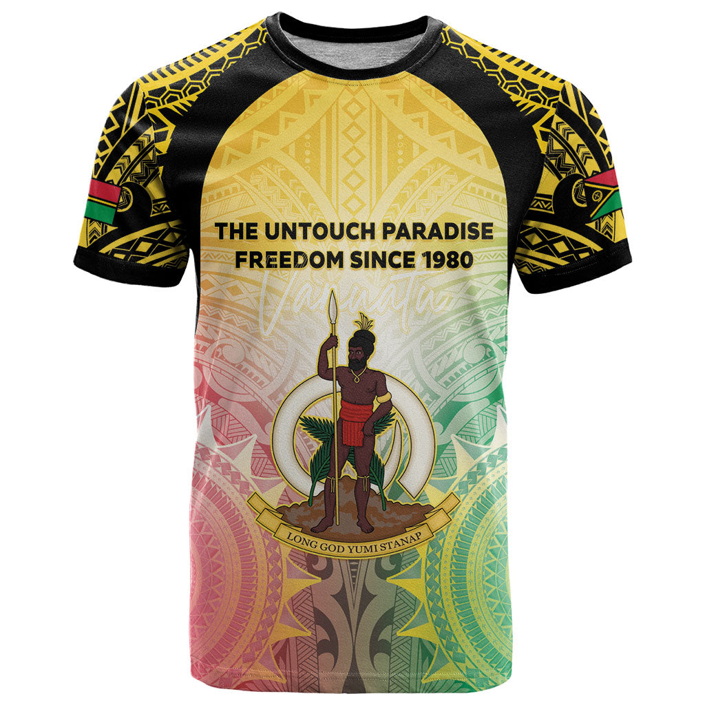 Vanuatu Independence Day T Shirt The Untouched Paradise LT05 Colorful - Polynesian Pride
