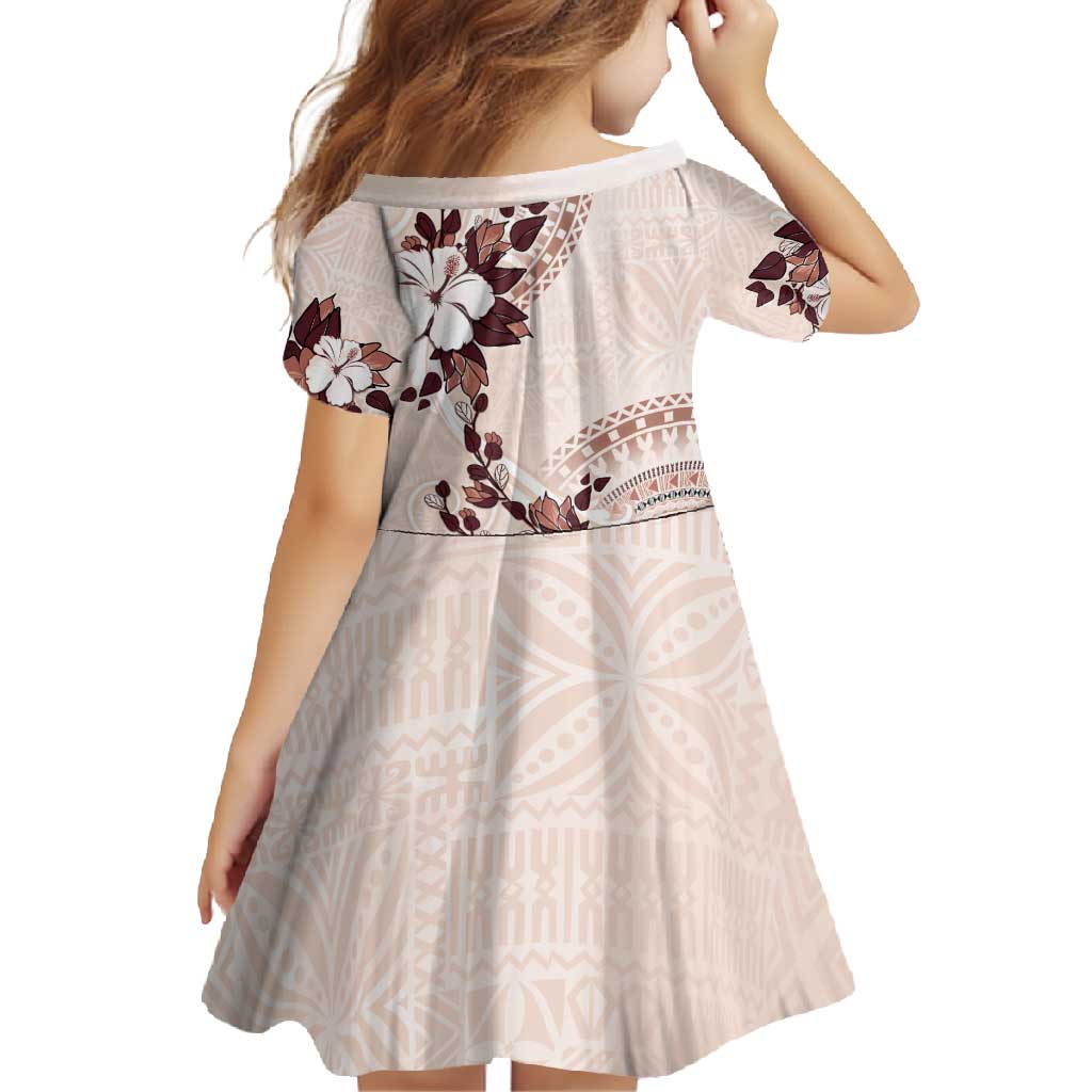 Bula Fiji Language Week Family Matching Off Shoulder Maxi Dress and Hawaiian Shirt Fijian Tapa Pattern With Tagimoucia Flower LT05 - Polynesian Pride