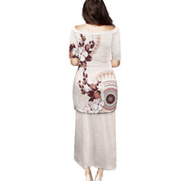 Bula Fiji Language Week Puletasi Fijian Tapa Pattern With Tagimoucia Flower