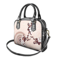 Bula Fiji Language Week Shoulder Handbag Fijian Tapa Pattern With Tagimoucia Flower LT05 - Polynesian Pride