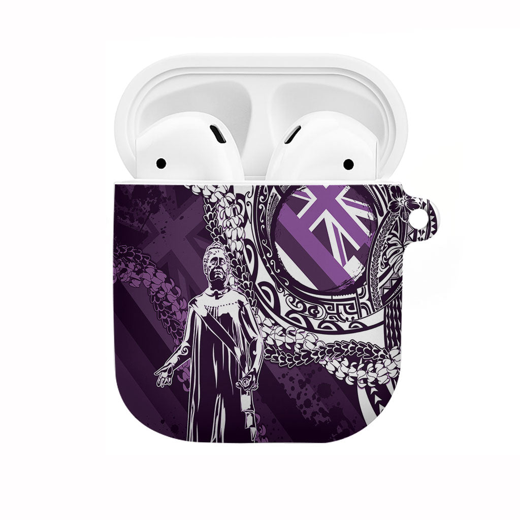 Hawaii Queen Liliuokalani AirPods Case Hawaiian Maile Lei Flag Style