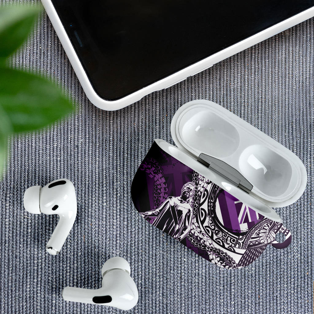 Hawaii Queen Liliuokalani AirPods Case Hawaiian Maile Lei Flag Style LT05 - Polynesian Pride