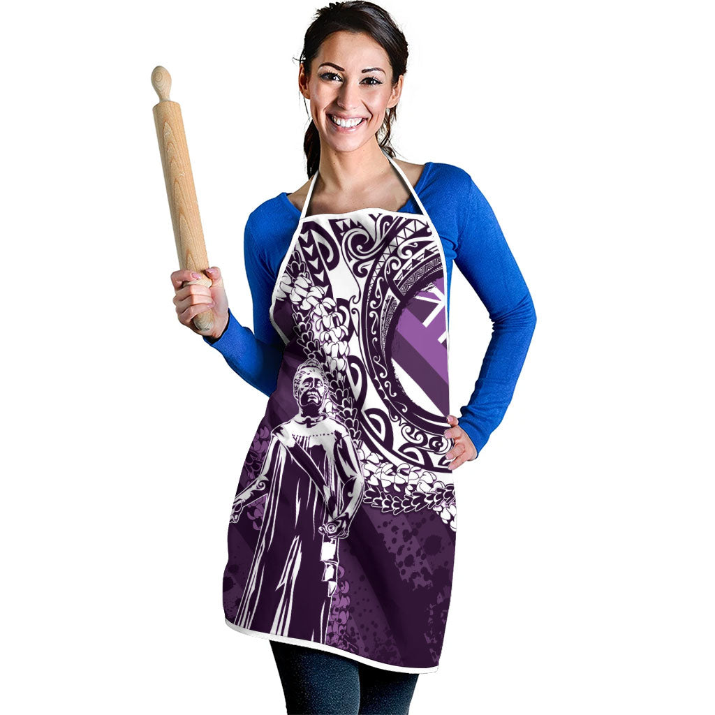 Hawaii Queen Liliuokalani Apron Hawaiian Maile Lei Flag Style LT05 - Polynesian Pride