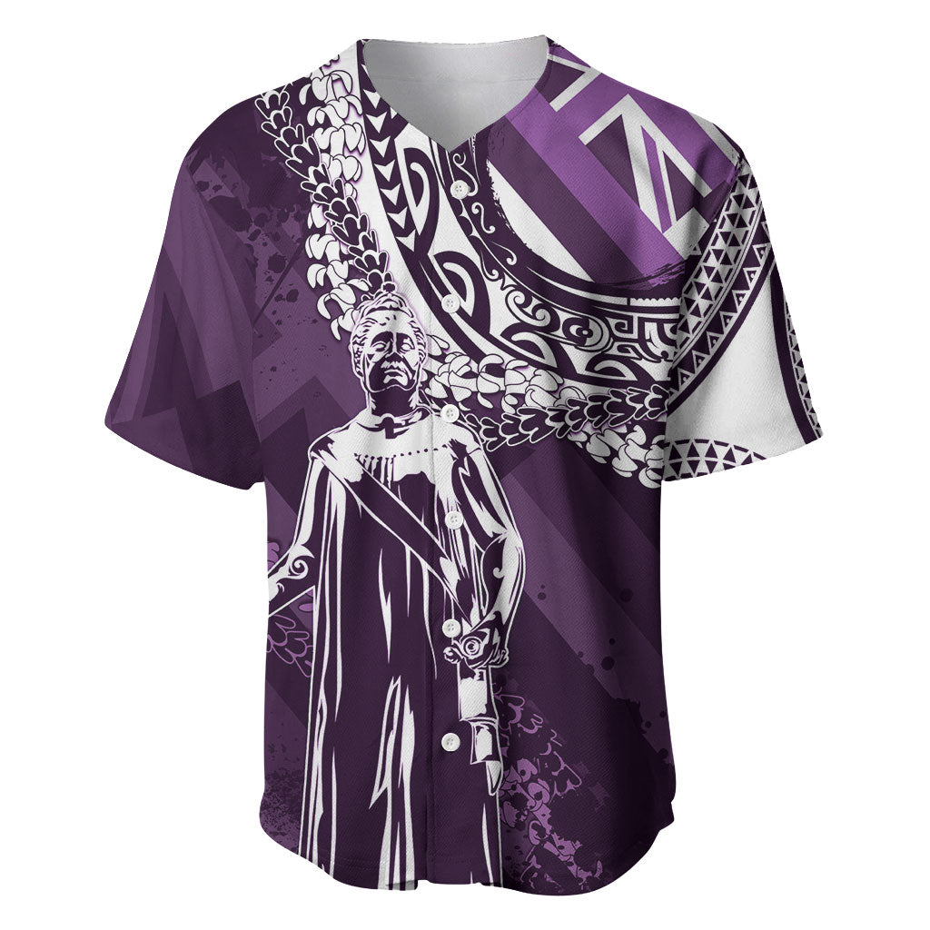 Hawaii Queen Liliuokalani Baseball Jersey Hawaiian Maile Lei Flag Style
