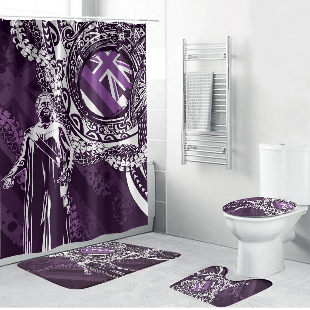 Hawaii Queen Liliuokalani Bathroom Set Hawaiian Maile Lei Flag Style