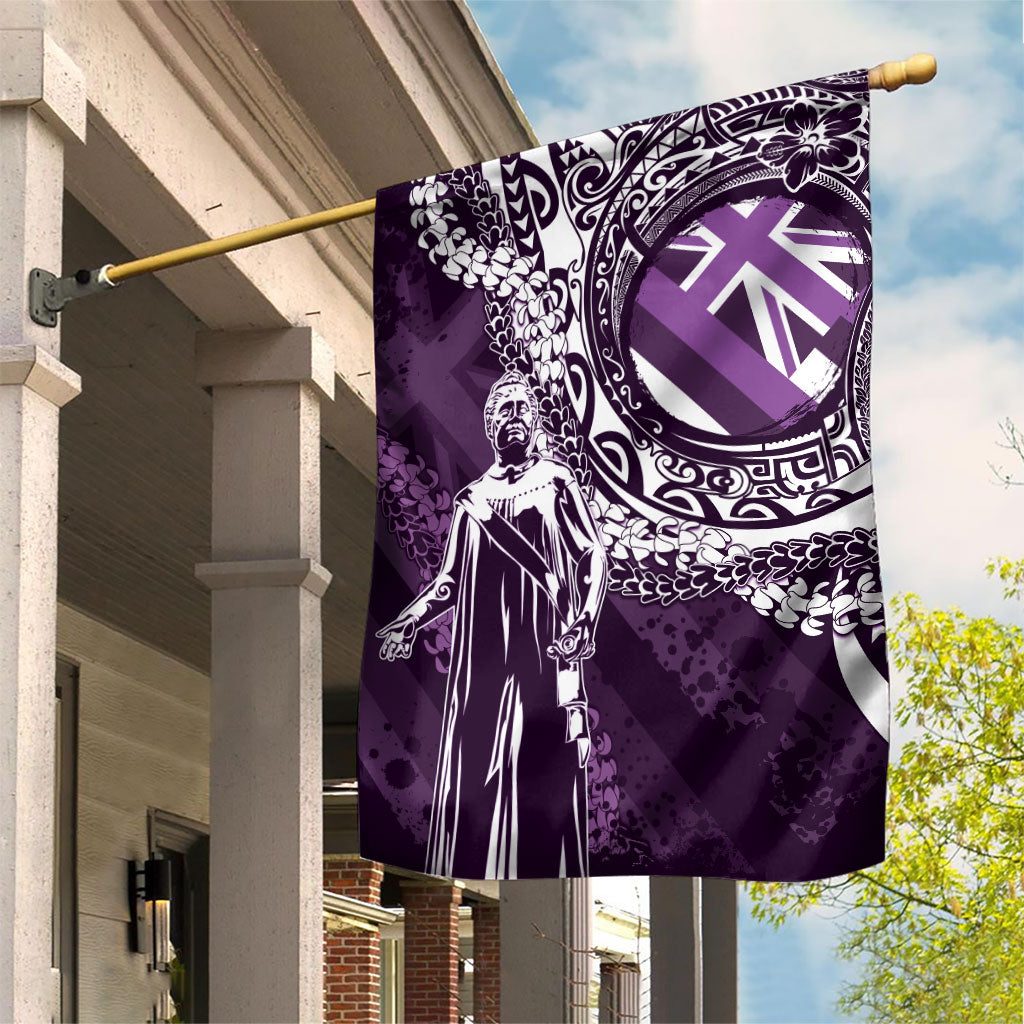 Hawaii Queen Liliuokalani Garden Flag Hawaiian Maile Lei Flag Style