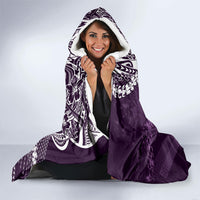 Hawaii Queen Liliuokalani Hooded Blanket Hawaiian Maile Lei Flag Style LT05 - Polynesian Pride