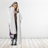 Hawaii Queen Liliuokalani Hooded Blanket Hawaiian Maile Lei Flag Style LT05 - Polynesian Pride