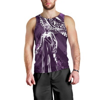 Hawaii Queen Liliuokalani Men Tank Top Hawaiian Maile Lei Flag Style LT05 - Polynesian Pride