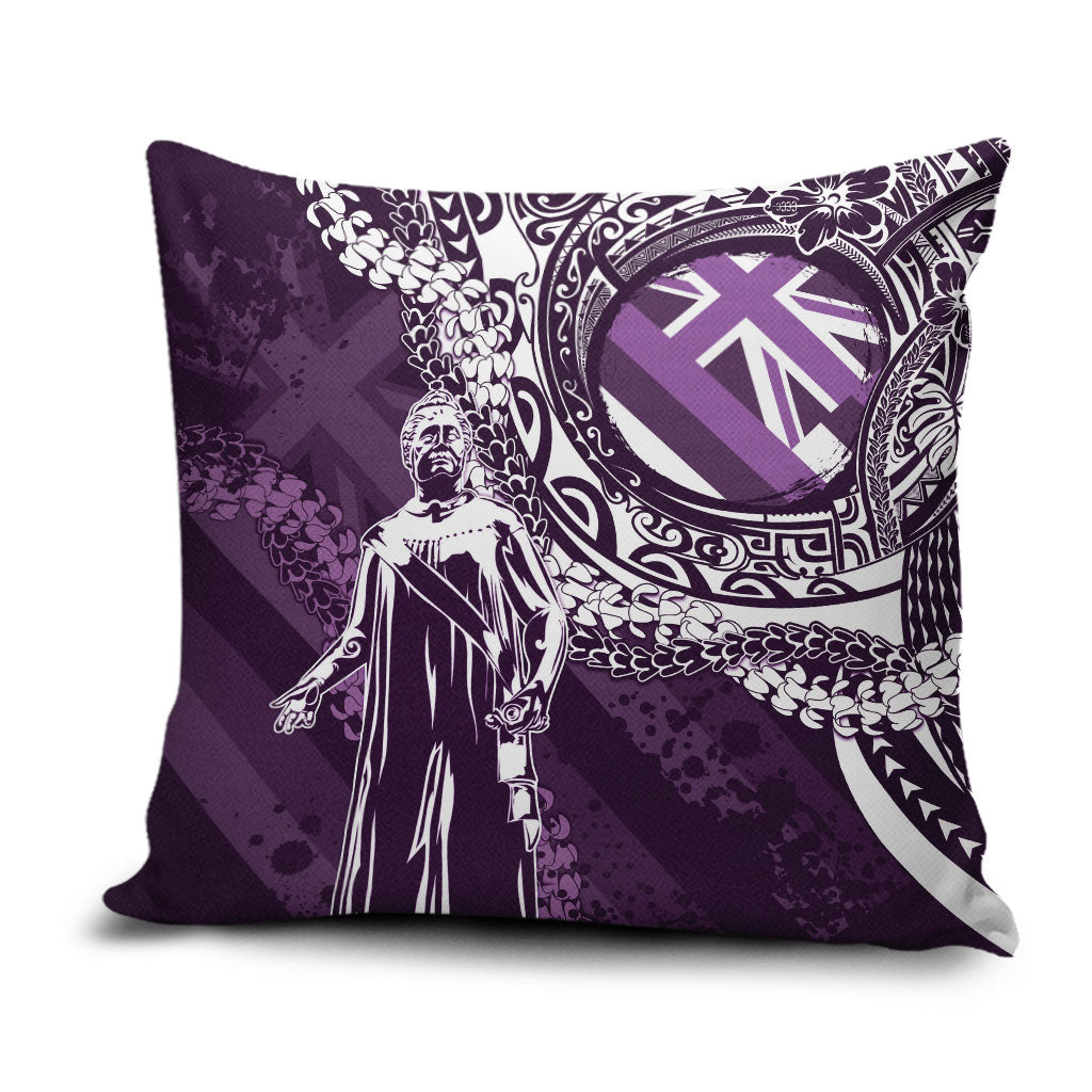 Hawaii Queen Liliuokalani Pillow Cover Hawaiian Maile Lei Flag Style