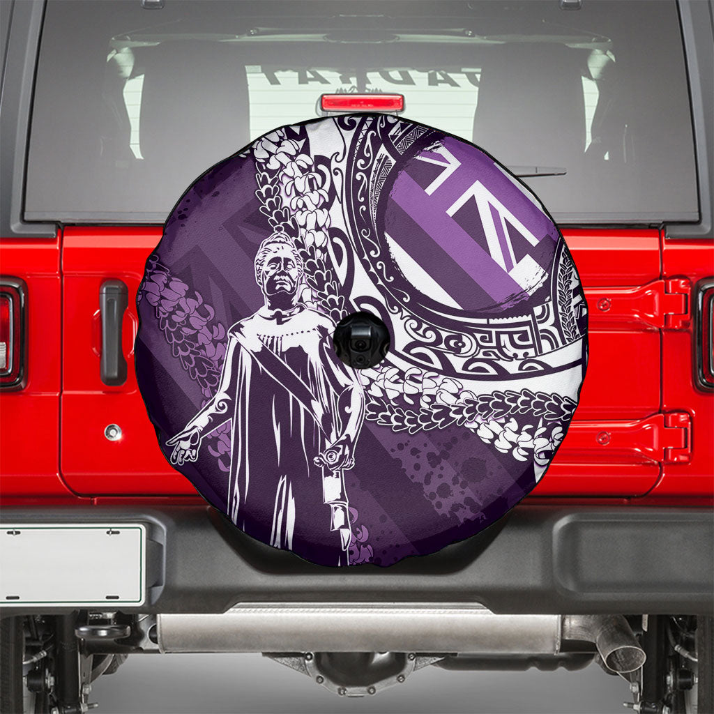 Hawaii Queen Liliuokalani Spare Tire Cover Hawaiian Maile Lei Flag Style LT05 - Polynesian Pride