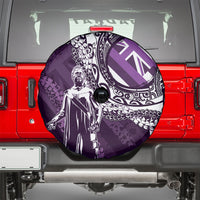 Hawaii Queen Liliuokalani Spare Tire Cover Hawaiian Maile Lei Flag Style LT05 - Polynesian Pride