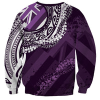Hawaii Queen Liliuokalani Sweatshirt Hawaiian Maile Lei Flag Style LT05 - Polynesian Pride