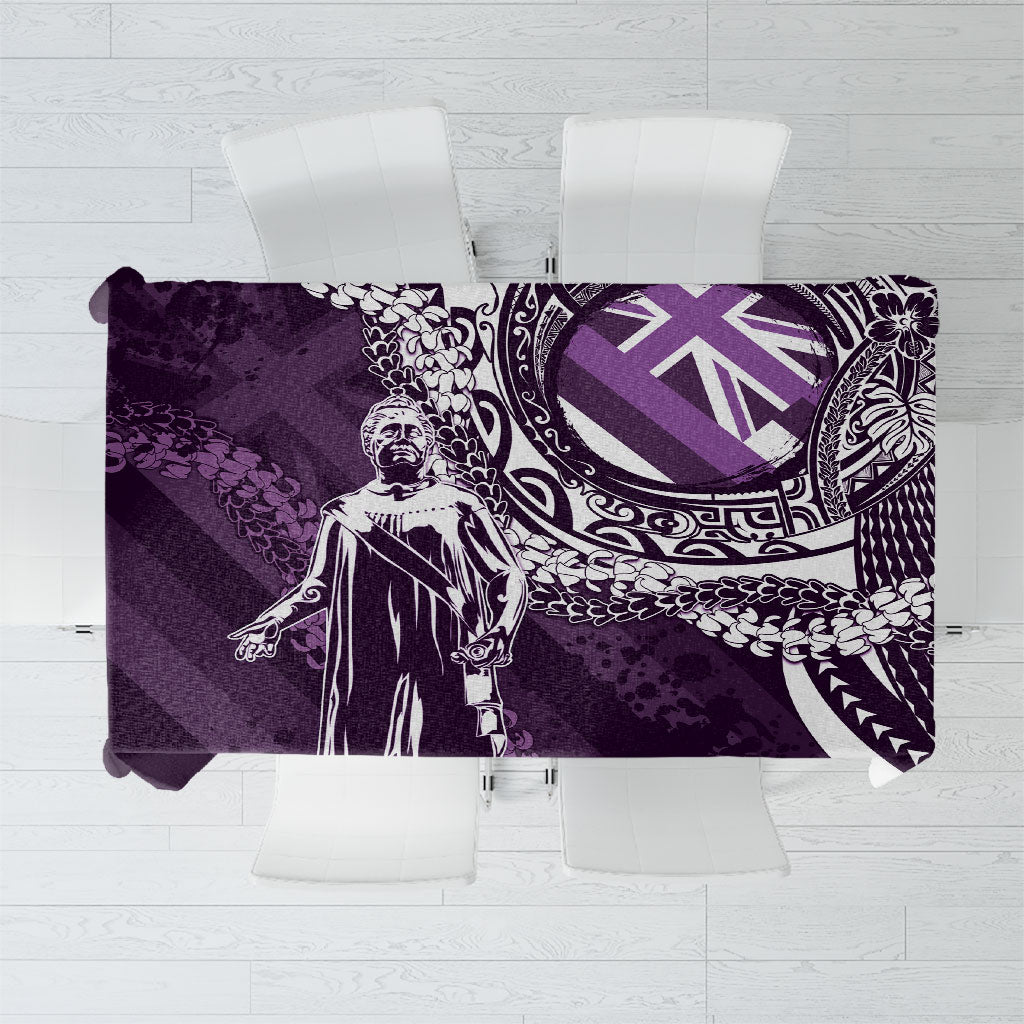 Hawaii Queen Liliuokalani Tablecloth Hawaiian Maile Lei Flag Style