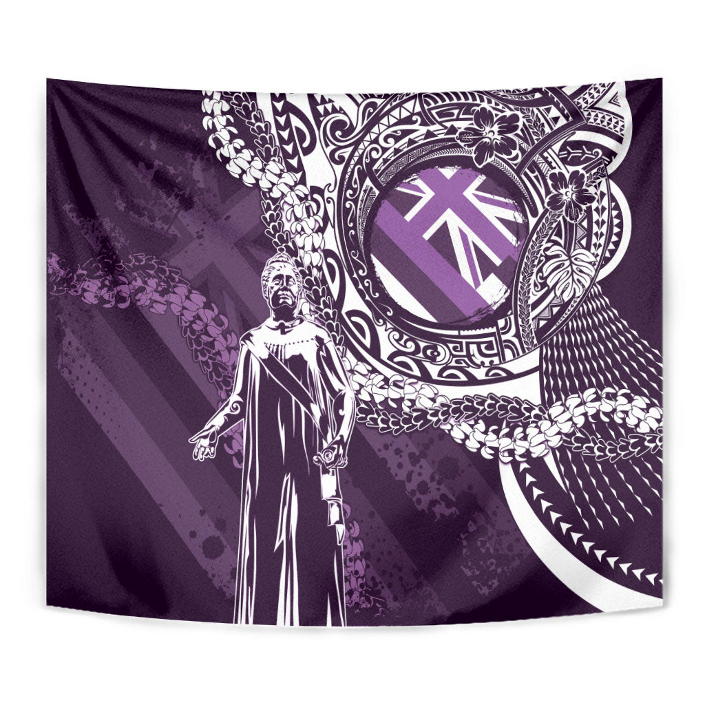 Hawaii Queen Liliuokalani Tapestry Hawaiian Maile Lei Flag Style LT05 - Polynesian Pride