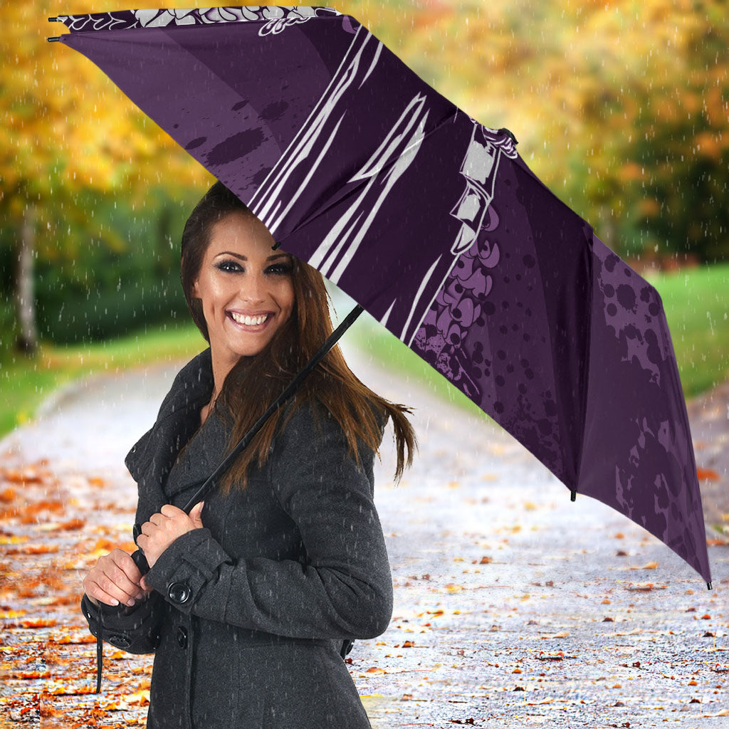 Hawaii Queen Liliuokalani Umbrella Hawaiian Maile Lei Flag Style LT05 - Polynesian Pride
