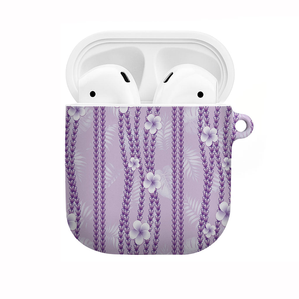 Hawaii Queen Liliuokalani AirPods Case Lavender Lei Pua Kalaunu