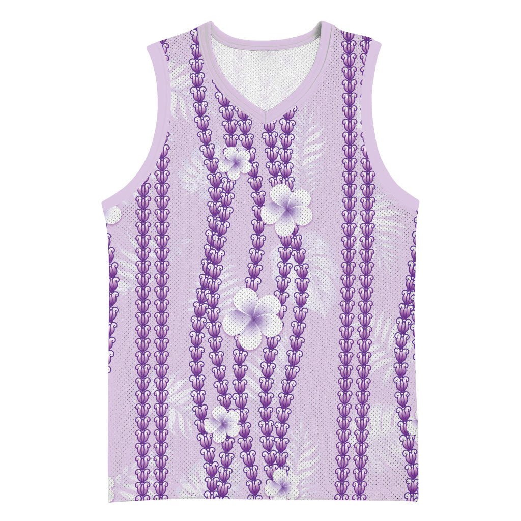 Hawaii Queen Liliuokalani Basketball Jersey Lavender Lei Pua Kalaunu