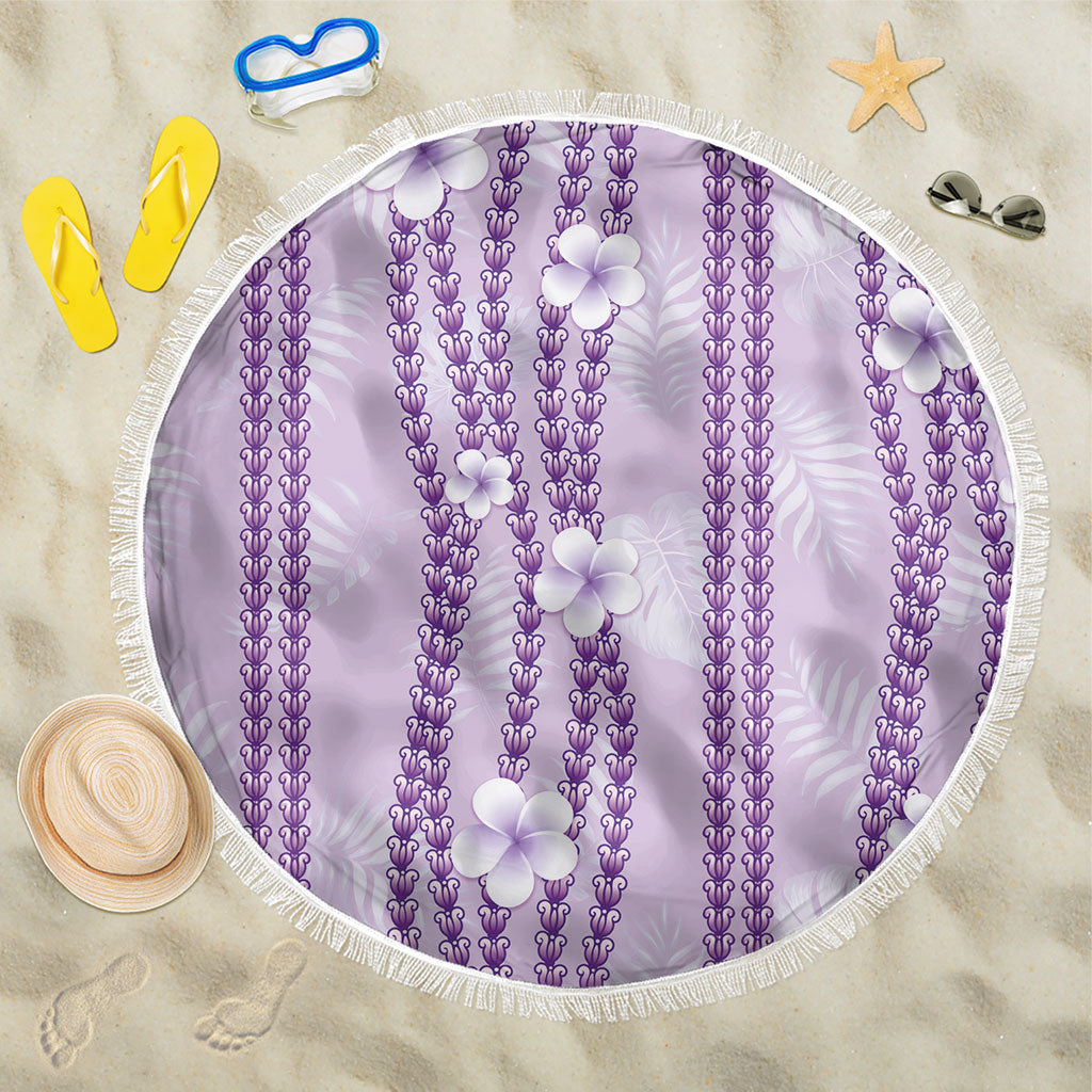 Hawaii Queen Liliuokalani Beach Blanket Lavender Lei Pua Kalaunu