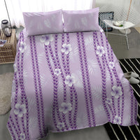 Hawaii Queen Liliuokalani Bedding Set Lavender Lei Pua Kalaunu LT05 - Polynesian Pride