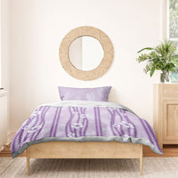 Hawaii Queen Liliuokalani Bedding Set Lavender Lei Pua Kalaunu LT05 - Polynesian Pride