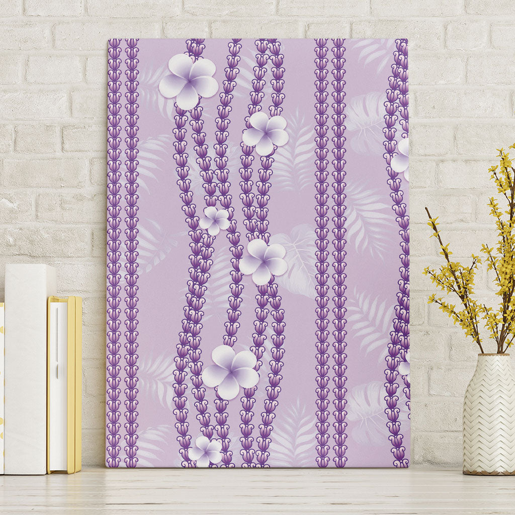 Hawaii Queen Liliuokalani Canvas Wall Art Lavender Lei Pua Kalaunu