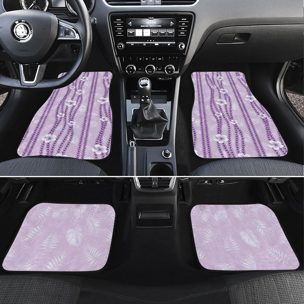 Hawaii Queen Liliuokalani Car Mats Lavender Lei Pua Kalaunu