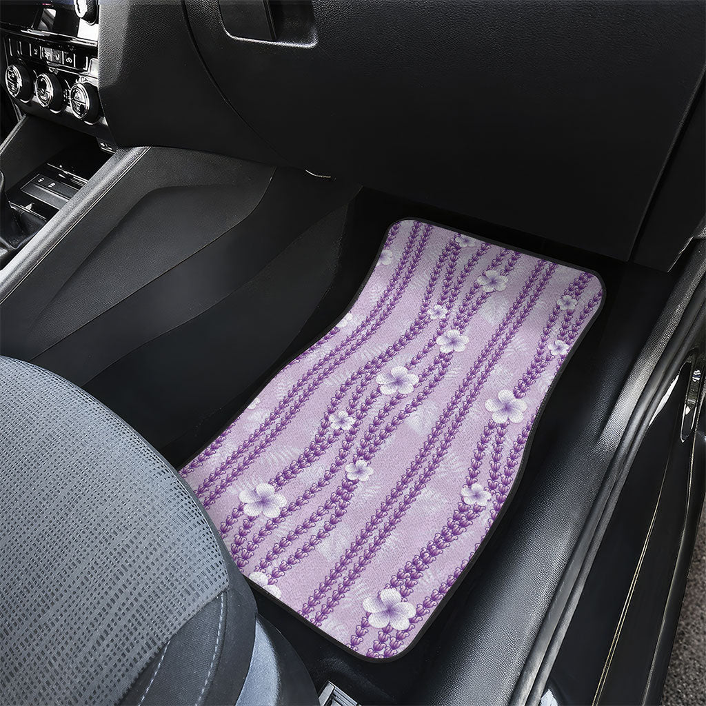 Hawaii Queen Liliuokalani Car Mats Lavender Lei Pua Kalaunu LT05 - Polynesian Pride
