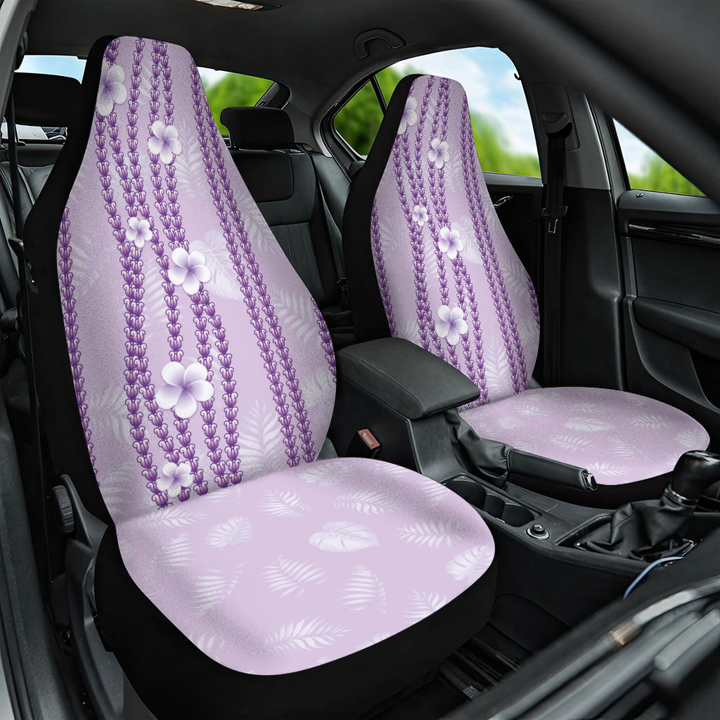 Hawaii Queen Liliuokalani Car Seat Cover Lavender Lei Pua Kalaunu
