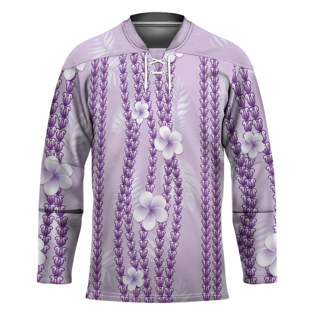 Hawaii Queen Liliuokalani Hockey Jersey Lavender Lei Pua Kalaunu