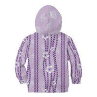 Hawaii Queen Liliuokalani Kid Hoodie Lavender Lei Pua Kalaunu LT05 - Polynesian Pride