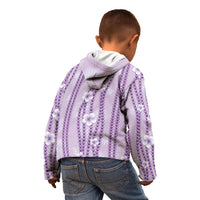 Hawaii Queen Liliuokalani Kid Hoodie Lavender Lei Pua Kalaunu LT05 - Polynesian Pride
