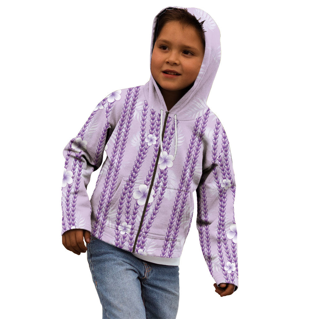 Hawaii Queen Liliuokalani Kid Hoodie Lavender Lei Pua Kalaunu LT05 - Polynesian Pride