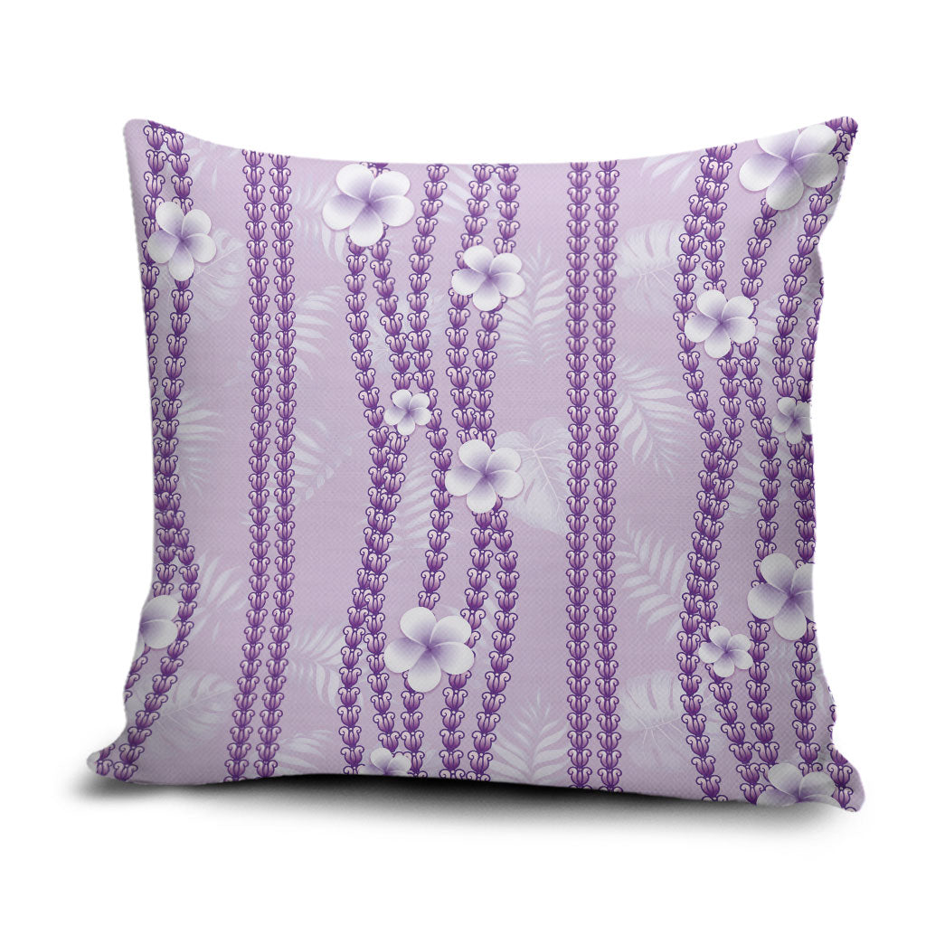 Hawaii Queen Liliuokalani Pillow Cover Lavender Lei Pua Kalaunu