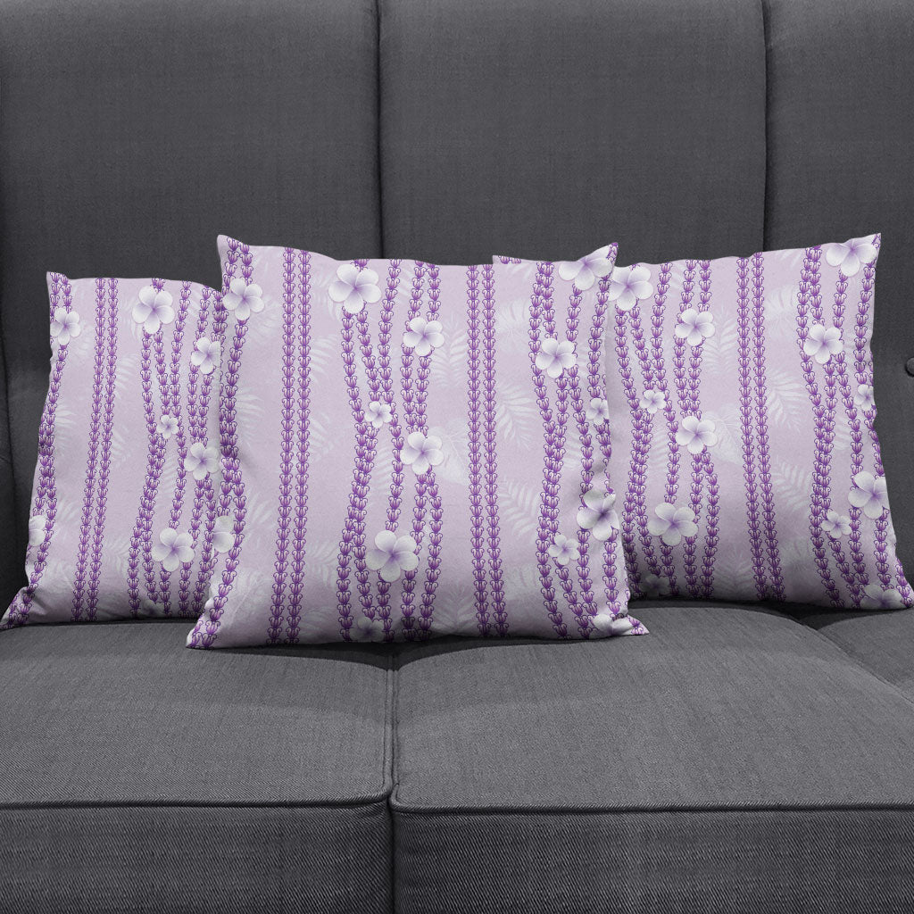 Hawaii Queen Liliuokalani Pillow Cover Lavender Lei Pua Kalaunu LT05 - Polynesian Pride