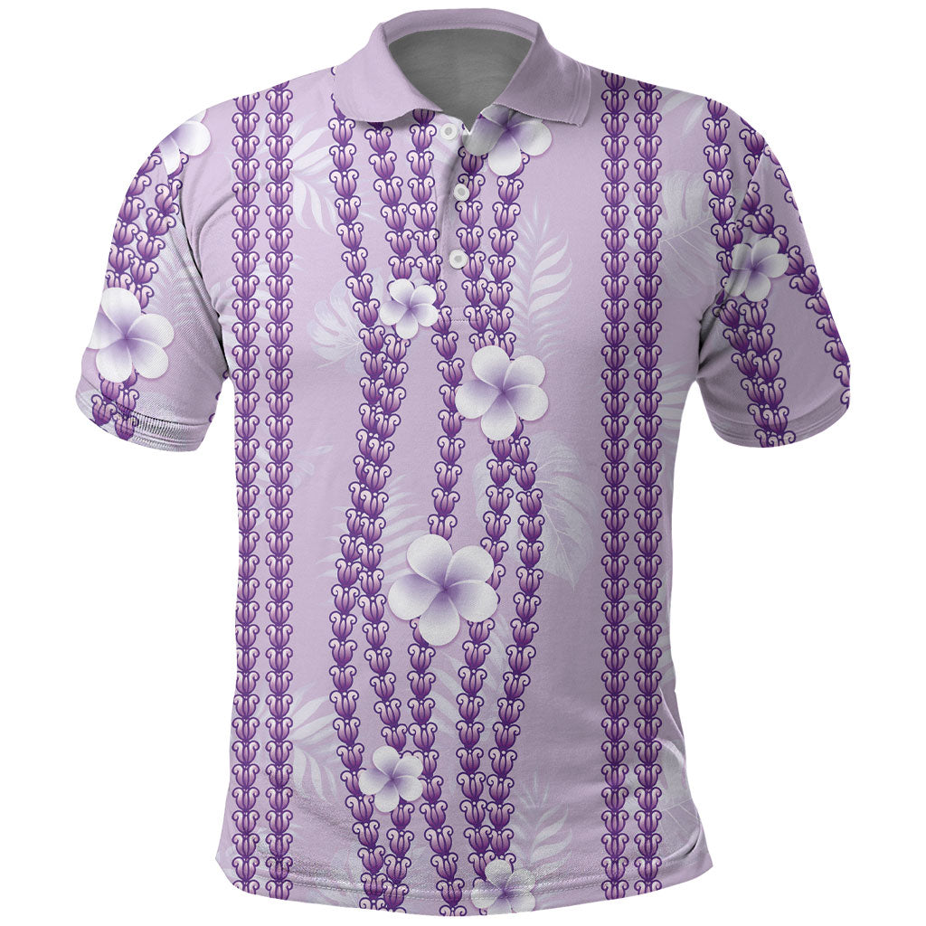 Hawaii Queen Liliuokalani Polo Shirt Lavender Lei Pua Kalaunu LT05 Lavender - Polynesian Pride