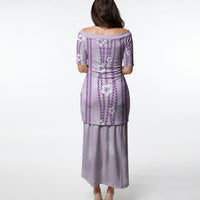 Hawaii Queen Liliuokalani Puletasi Lavender Lei Pua Kalaunu LT05 - Polynesian Pride