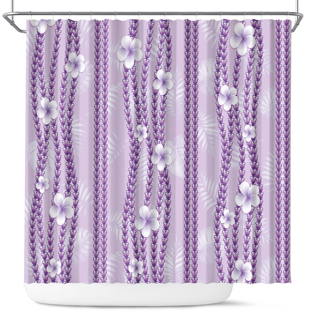 Hawaii Queen Liliuokalani Shower Curtain Lavender Lei Pua Kalaunu