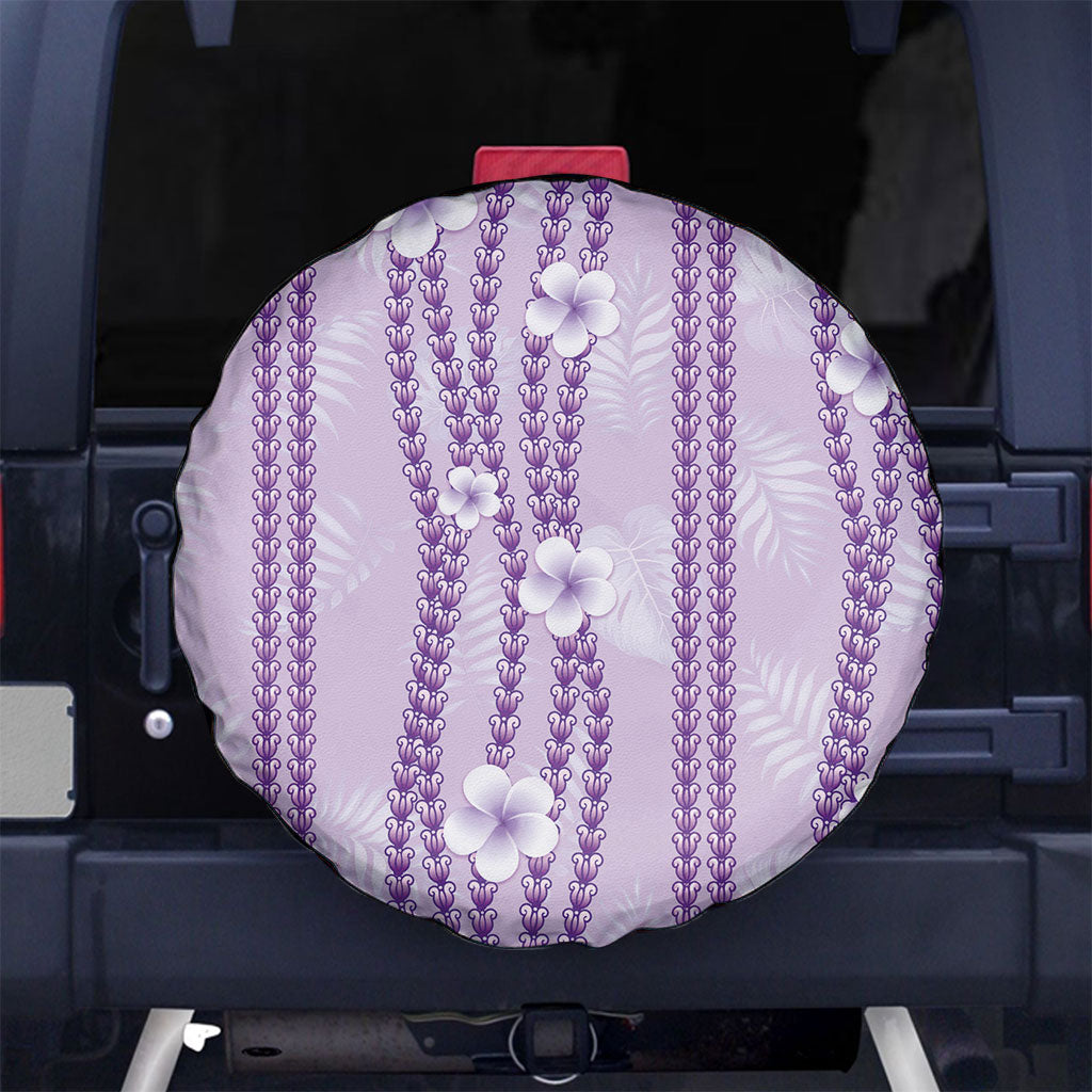 Hawaii Queen Liliuokalani Spare Tire Cover Lavender Lei Pua Kalaunu