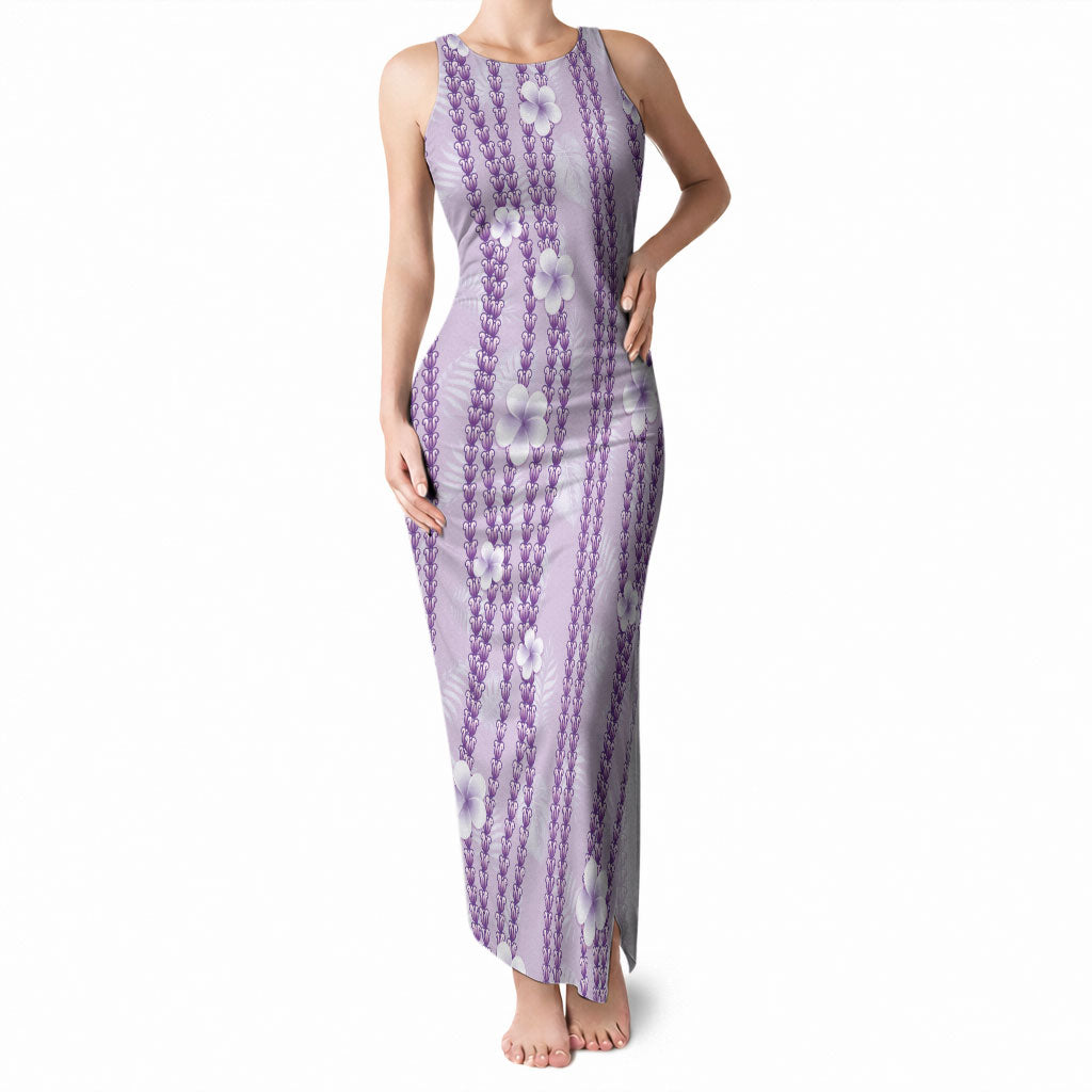 Hawaii Queen Liliuokalani Tank Maxi Dress Lavender Lei Pua Kalaunu LT05 Women Lavender - Polynesian Pride