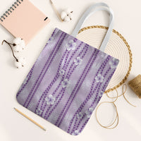 Hawaii Queen Liliuokalani Tote Bag Lavender Lei Pua Kalaunu LT05 White Strap One Size Lavender - Polynesian Pride