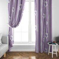 Hawaii Queen Liliuokalani Window Curtain Lavender Lei Pua Kalaunu LT05 - Polynesian Pride