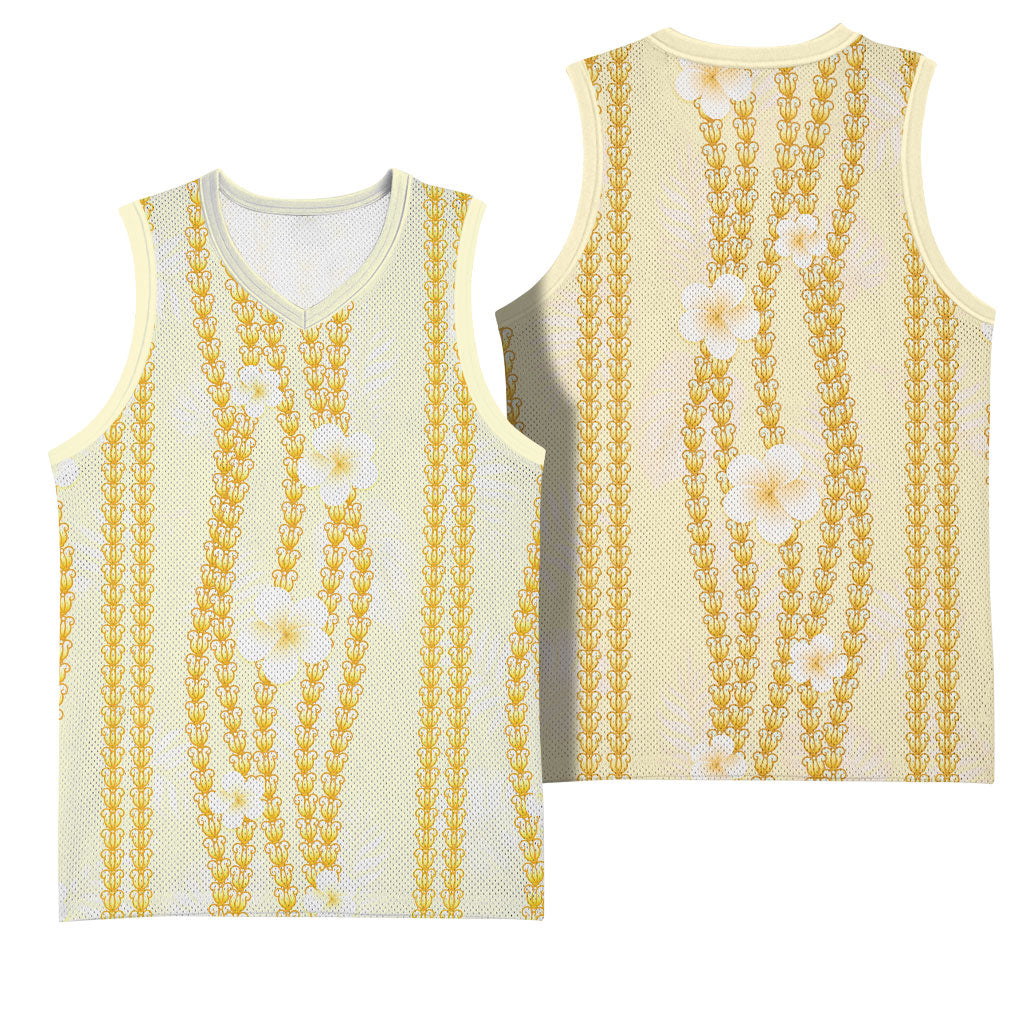 Hawaii Queen Liliuokalani Basketball Jersey Gold Lei Pua Kalaunu LT05 - Polynesian Pride