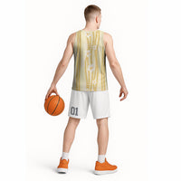 Hawaii Queen Liliuokalani Basketball Jersey Gold Lei Pua Kalaunu LT05 - Polynesian Pride