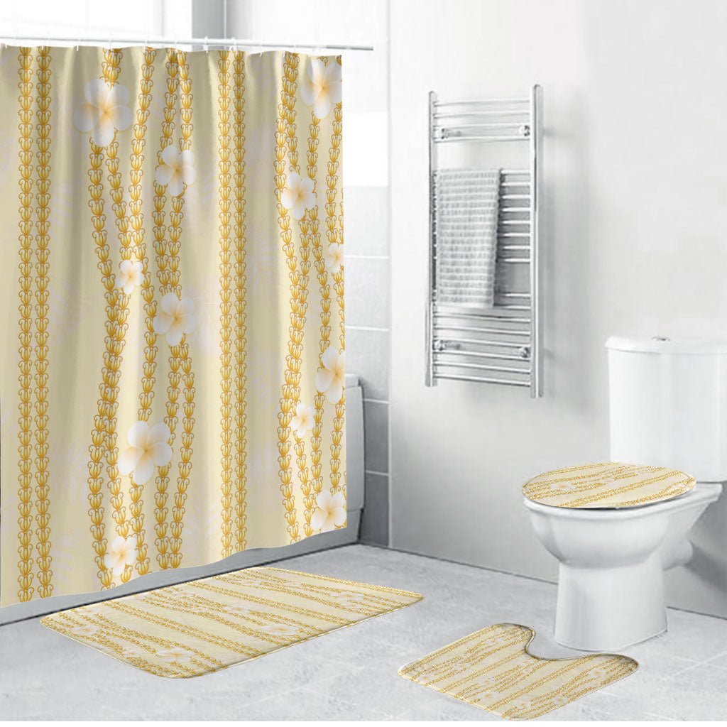 Hawaii Queen Liliuokalani Bathroom Set Gold Lei Pua Kalaunu
